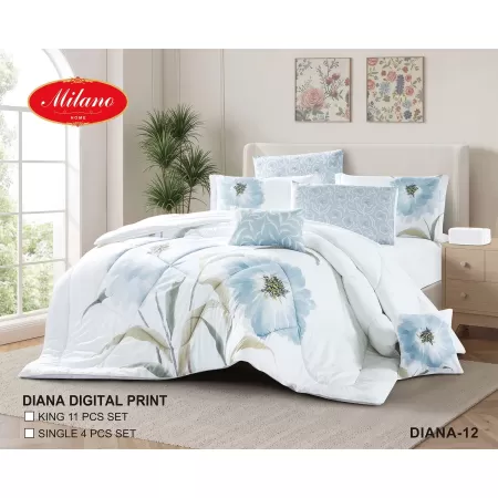 Comforter Diana Digital Print 11 Pcs set